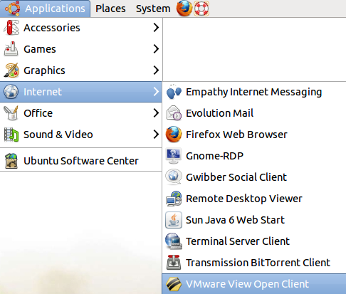  VMware view open client icon