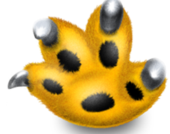 growl logo, showing a cat's paw with claws reaching out