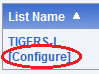 Configure Listserv tab