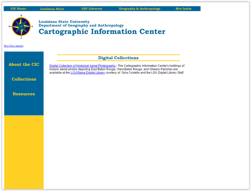 Digital Collections page
