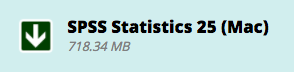 SPSS Statistics 25 (Mac) download button