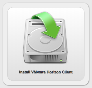 Install VMware Horizon Client button