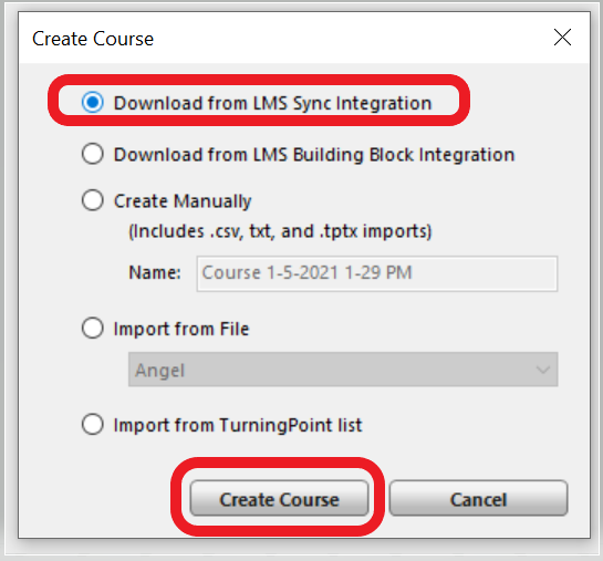Download from LMS Sync Integration