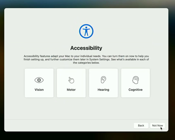 accessibility options