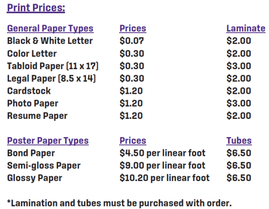 ITS Print Desk Prices