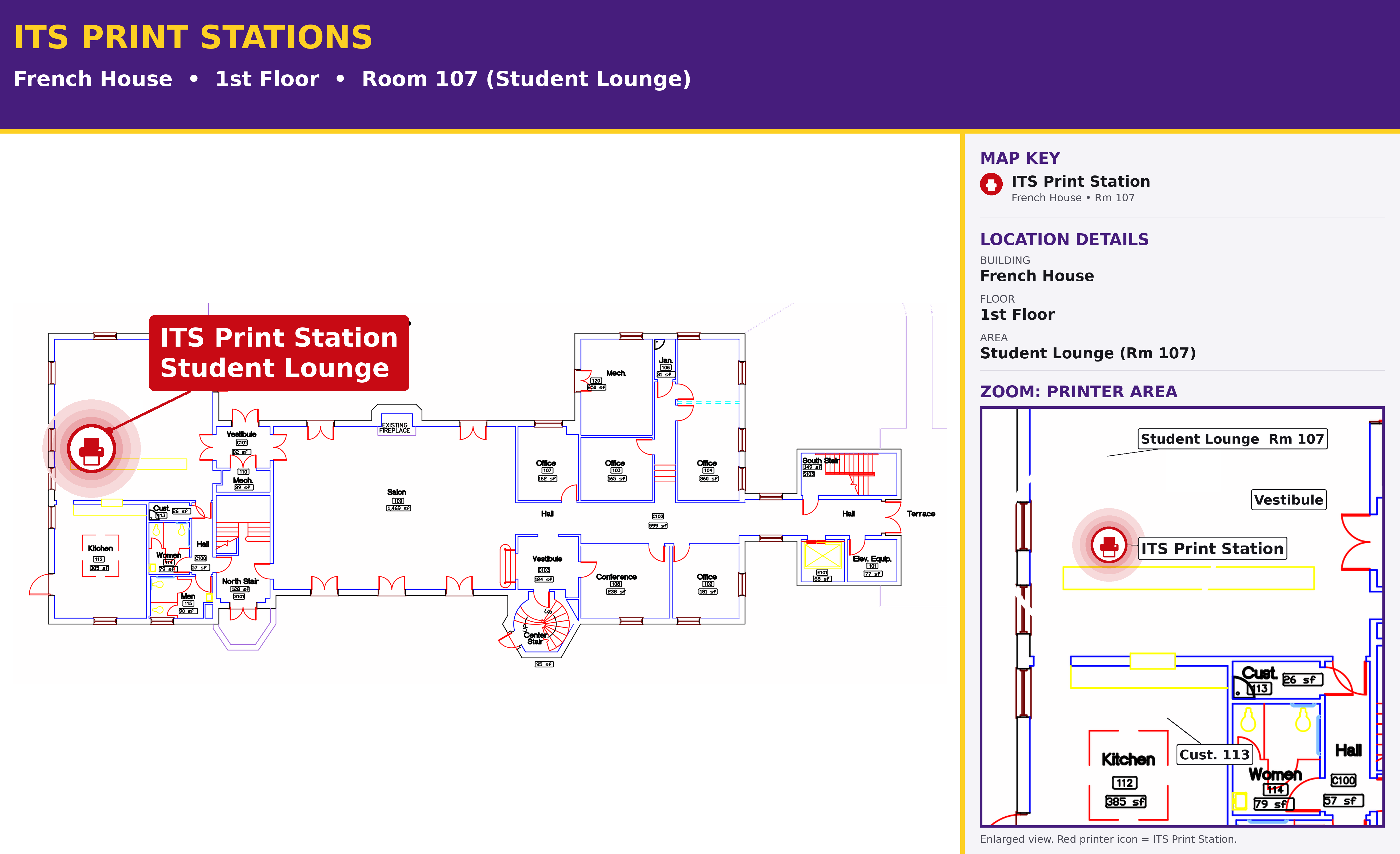 French House Pharos Printer Map